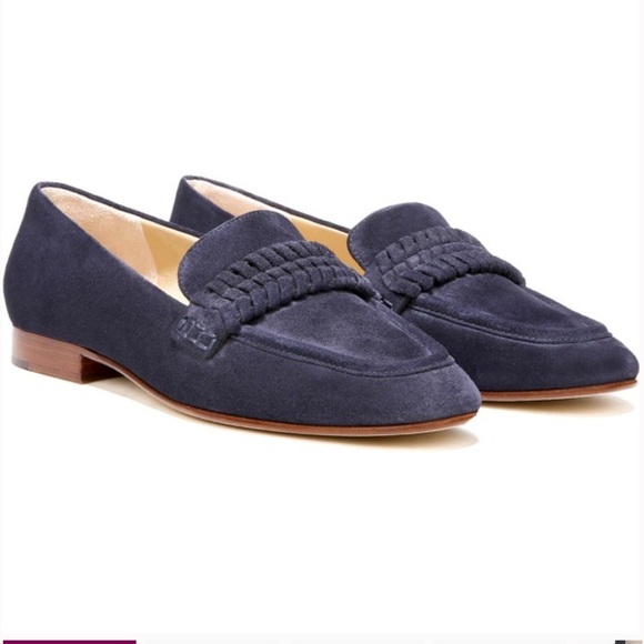 Veronica Beard “Arlie Suede Loafer” Eclipse Blue Size 7 EUC! - Picture 1 of 10